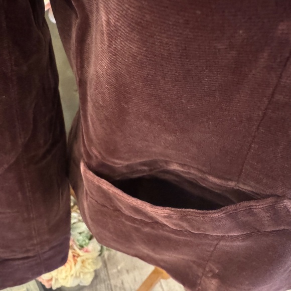 VINTAGE HARRODS BLAZER | TAILORED | VELVET | SCALLOP DETAIL | PETER PAN COLLAR - Picture 8 of 11